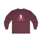 Distressed - Ultra Cotton Long Sleeve Tee - Color Logo