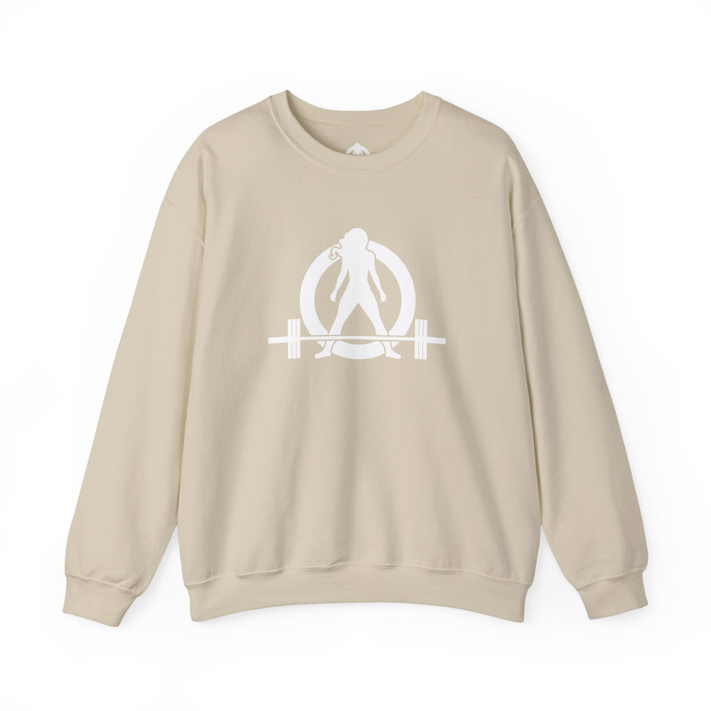 Grandma Lifts - Crewneck Sweatshirt — Front & Back White Logo