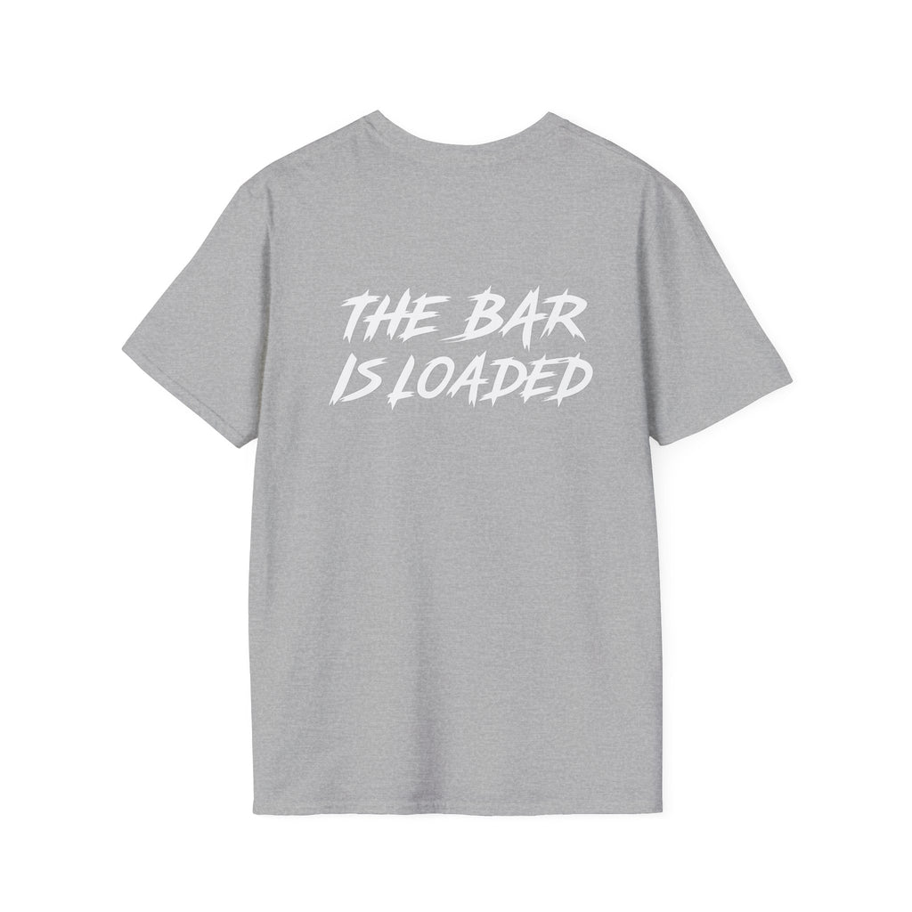 The Bar Is Loaded -  Unisex Softstyle T-Shirt - White Logo