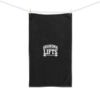 Grandma Lifts Gym & Hand Towel — Black & White Logo