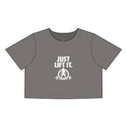 Just Lift It - Women's Faded Crop Tee