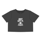 Just Lift It - Women's Faded Crop Tee