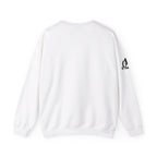 She is STRONG - Unisex Heavy Blend™ Crewneck Sweatshirt - Front Black Logo - Plain Back