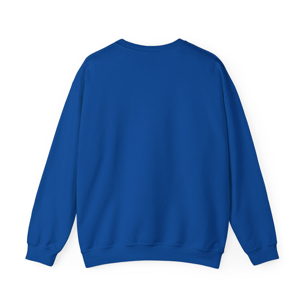 Halloween Graveyard - Unisex Heavy Blend™ Crewneck Sweatshirt - White Logo on Front