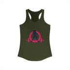 Women's Ideal Racerback Tank - Classic Logo Dark - Plain Back