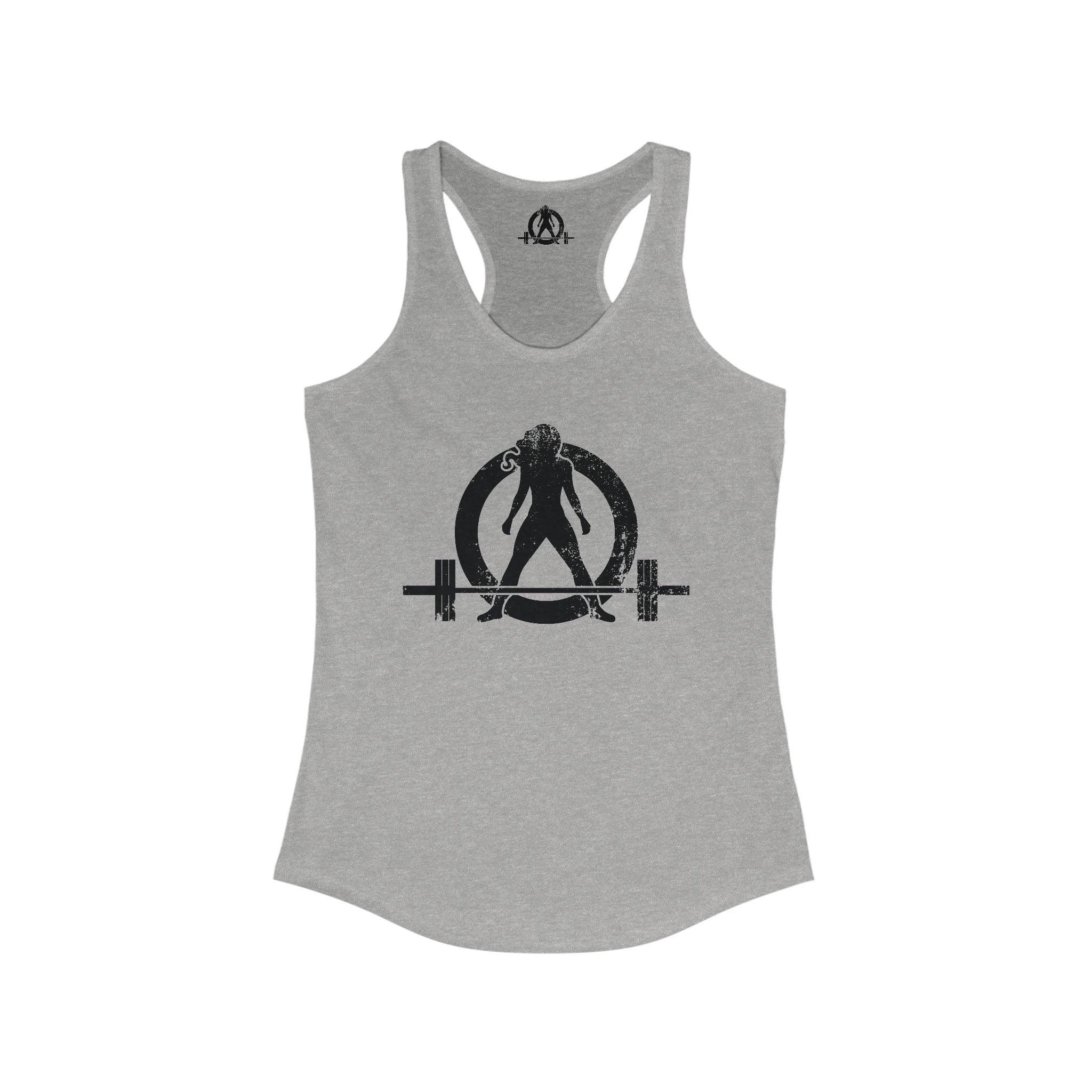 WWLW Distressed Logo Racerback Tank - Black Logo