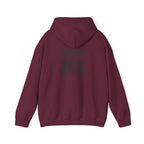 Everything Hurts & I'm Hungry  - Unisex Heavy Blend Hooded Sweatshirt  - Black Print Front and Back