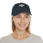 I Could Deadlift You - Dad Hat with Leather Patch (Rectangle) - White Font