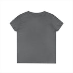 Ladies' V-Neck T-Shirt - Classic White Logo