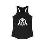 Kick Your Ass + WWLW – Women’s Racerback Tank | White Logo