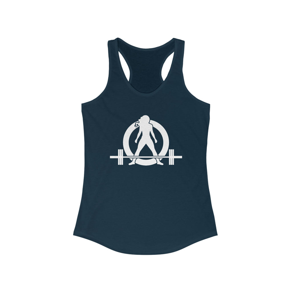 Kick Your Ass + WWLW - White Logo - Ideal Racerback Tank - V2