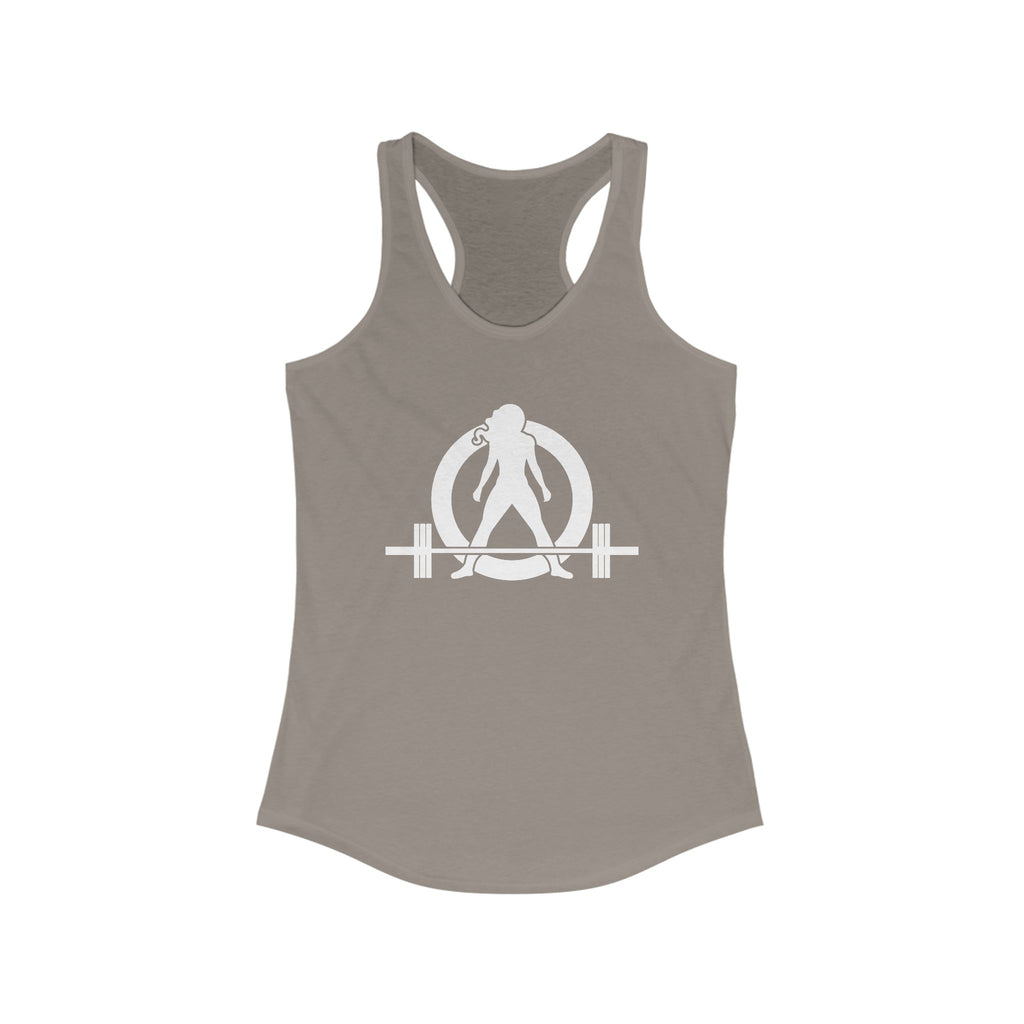 Kick Your Ass + WWLW - White Logo - Ideal Racerback Tank - V2