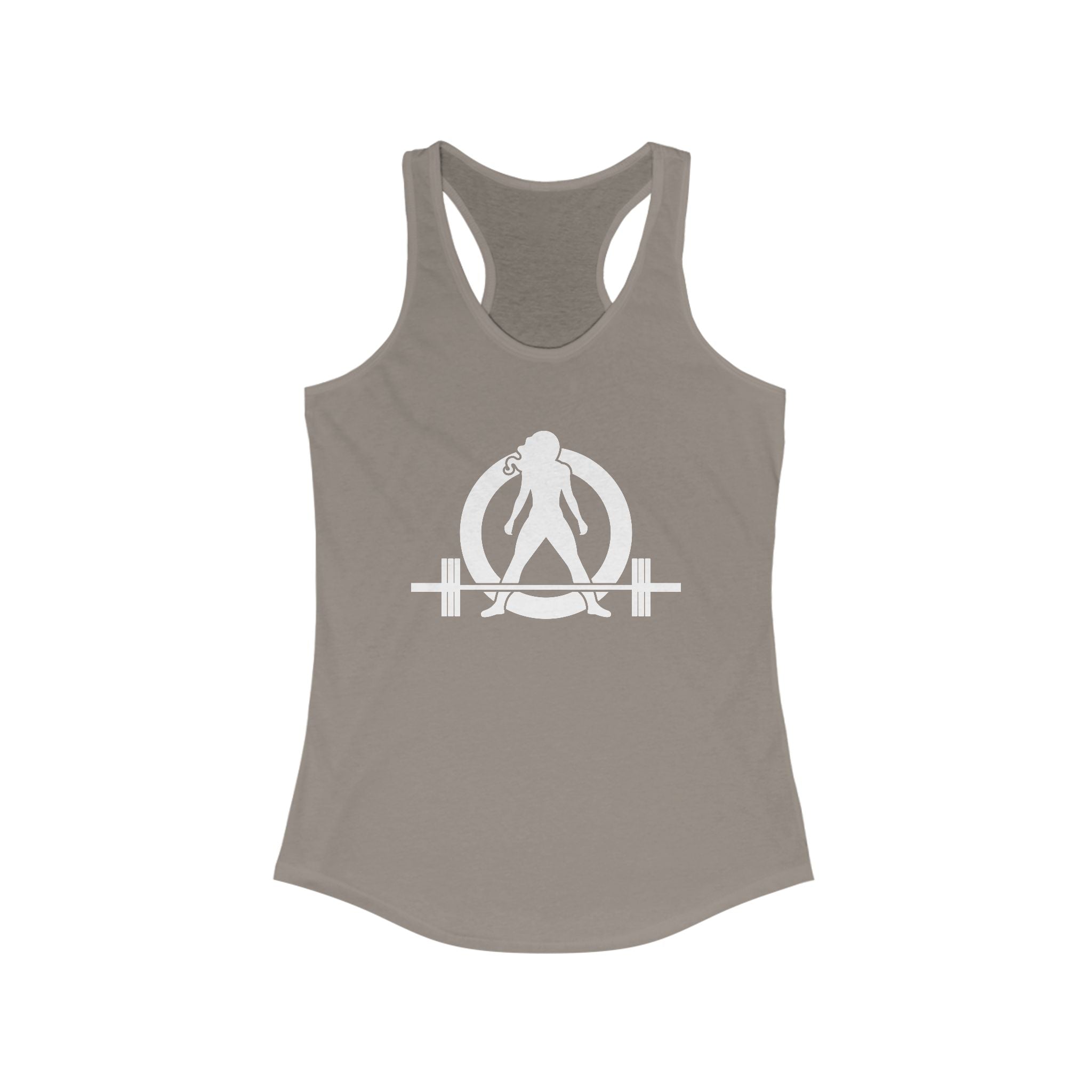 Kick Your Ass + WWLW - White Logo - Ideal Racerback Tank - V2