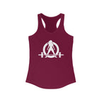 Kick Your Ass + WWLW – Women’s Racerback Tank | White Logo
