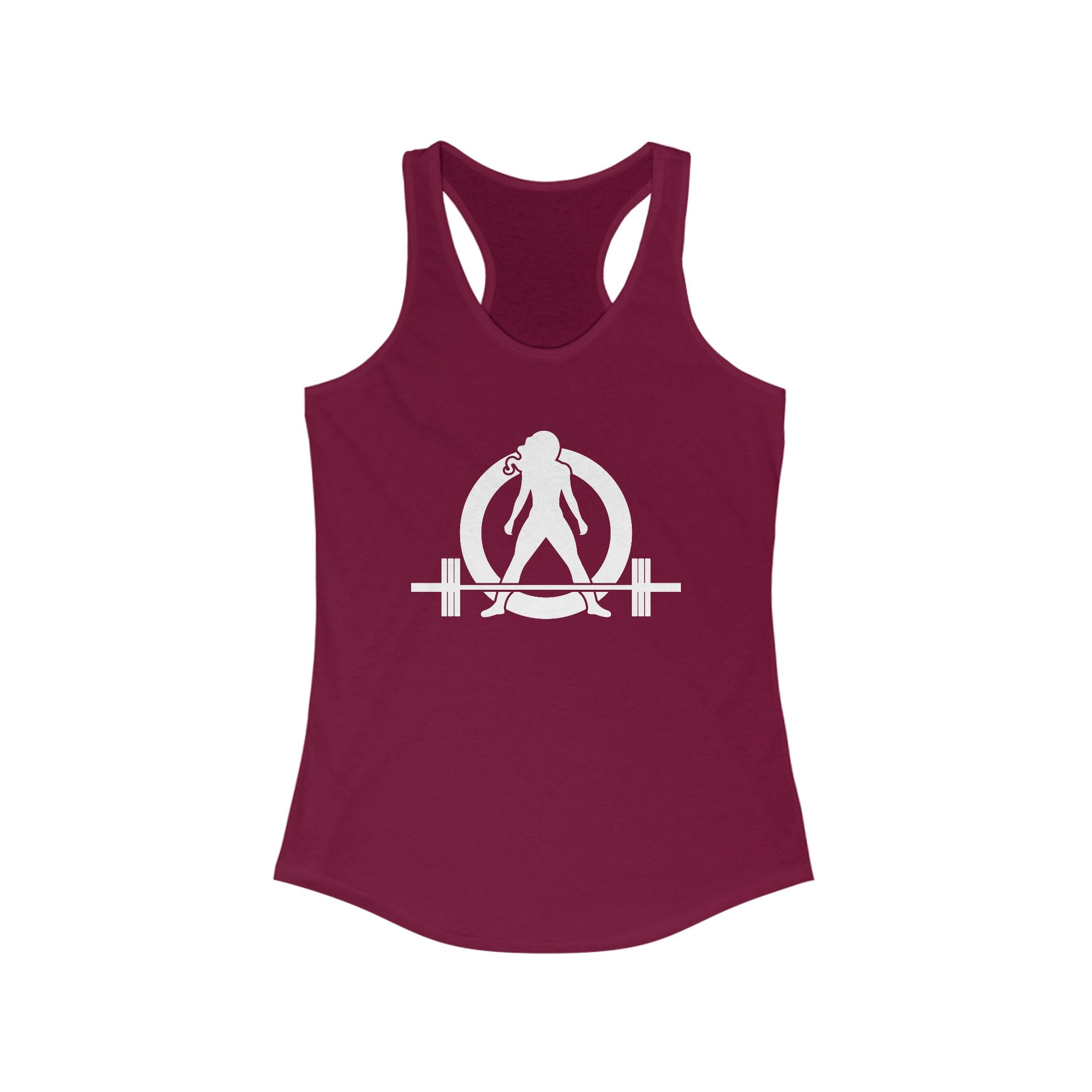 Kick Your Ass + WWLW - White Logo - Ideal Racerback Tank - V2