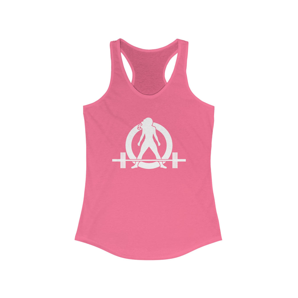 Kick Your Ass + WWLW - White Logo - Ideal Racerback Tank - V2