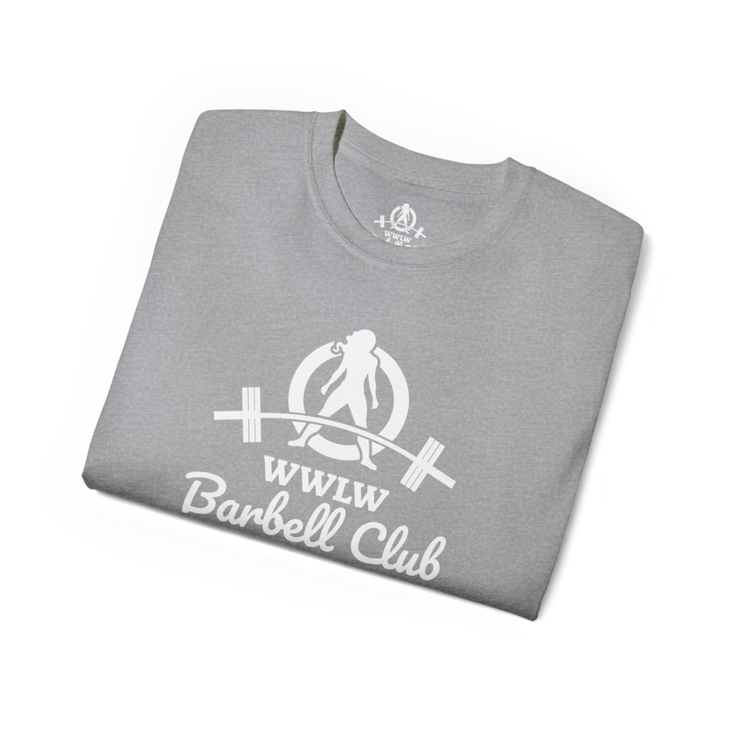Barbell Club - Unisex Ultra Cotton Tee - White Logo