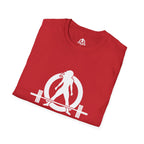 STRONG NOT SKINNY - Unisex Soft-style Tee - White Front & Back Logo