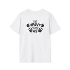 Lift Heavy Swing Fast - Unisex Softstyle T-Shirt - Print on Front & Back