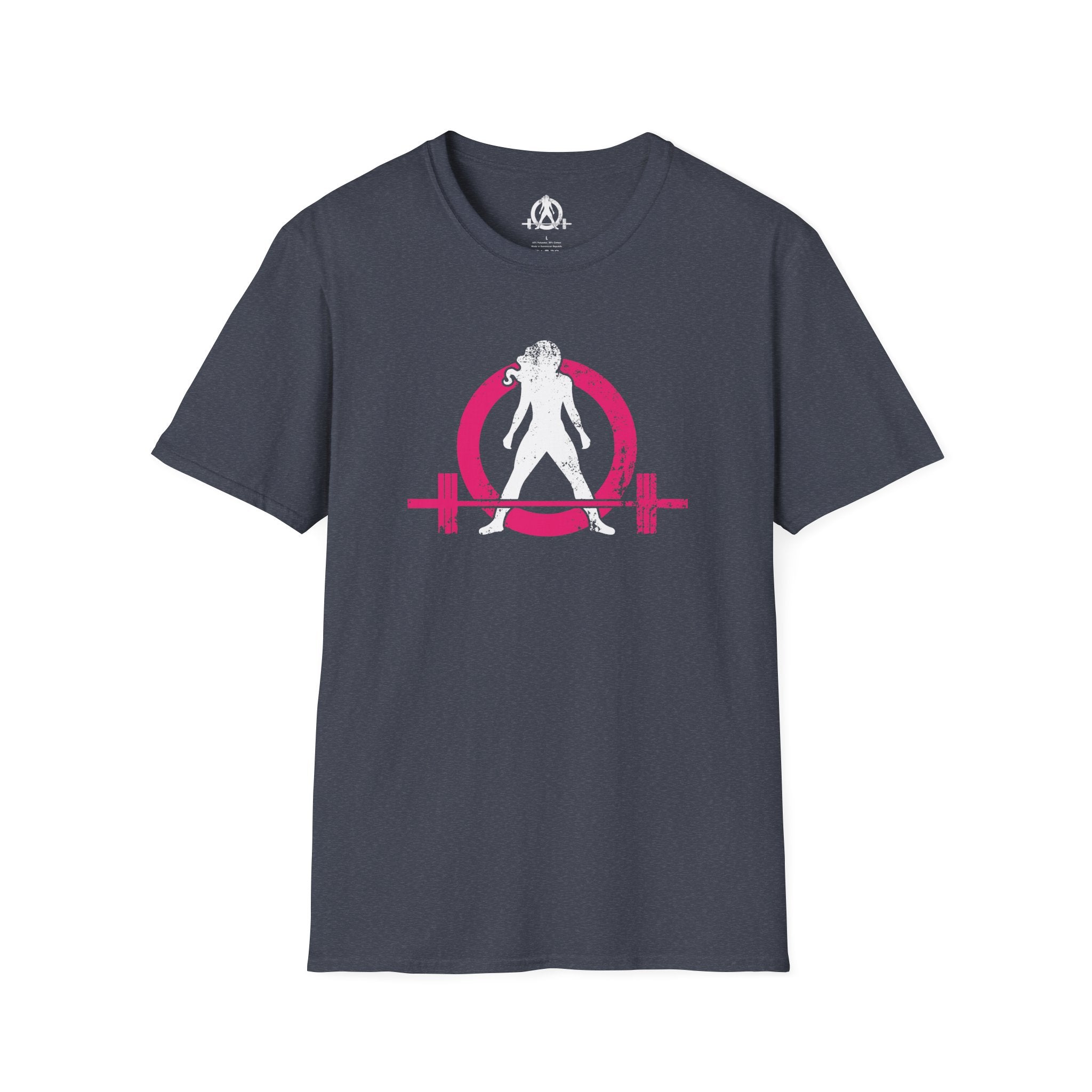 Unisex Softstyle T-Shirt - Color Distressed Logo - Plain Back