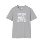 Everything Hurts & I'm Hungry  - Unisex Softstyle T-Shirt - Print on Front Plain Back
