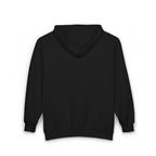 Unisex Heavy Blend Full Zip Hooded Sweatshirt - Front Chest White Logo - Plain Back