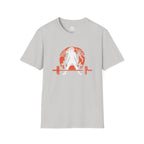 Halloween Graveyard  - Unisex Softstyle T-Shirt - White Logo - Plain Back