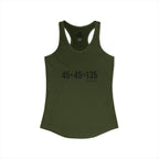 45 + 45 = 135 - Women's Ideal Racerback Tank