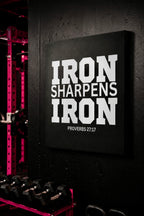 Iron Sharpens Iron - Inspirational Wall Art - Canvas Print