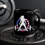 Black Mug, 15oz - USA Dark Logo