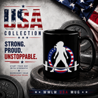 Black Mug, 15oz - USA Dark Logo