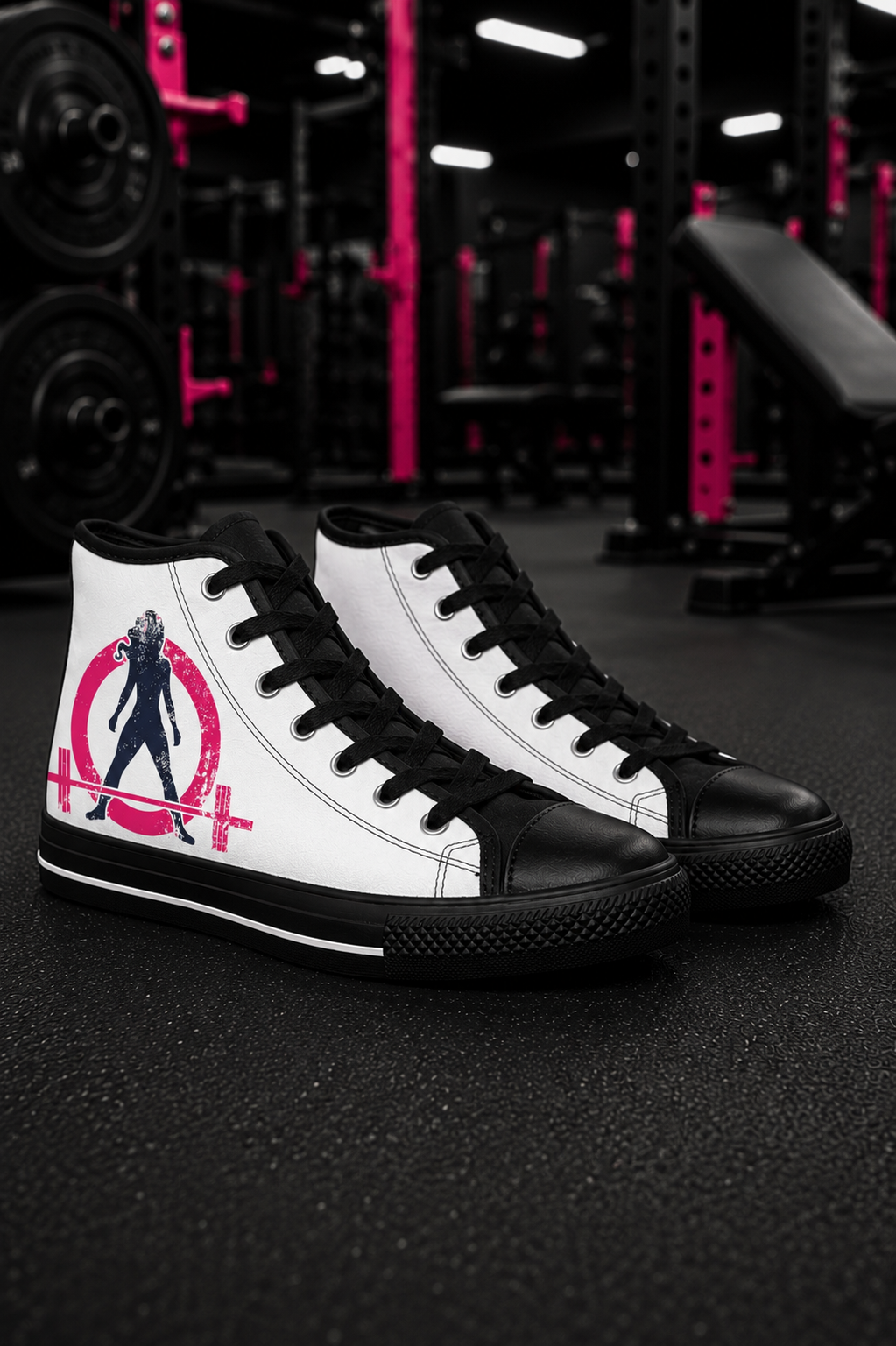 WWLW High Top Sneakers - Classic Distressed Logo