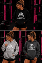 WWLW Barbell Club — Classic Logo Hoodie (White)
