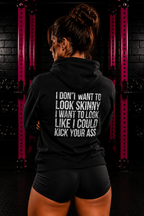 Kick Your Ass – Unisex Hoodie | Distressed White Logo