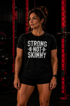 Strong Not Skinny – Women’s Softstyle Tee (Distressed Logo)