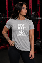 Just Lift It  – Women’s Softstyle Tee - White Logo