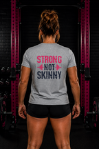 Strong Not Skinny - Unisex Ultra Cotton Tee - Color Distressed Logo