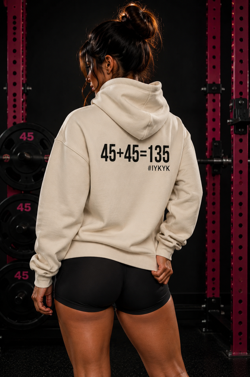 45 + 45 = 135 - Unisex Heavy Blend Hooded Sweatshirt  - Black Logo