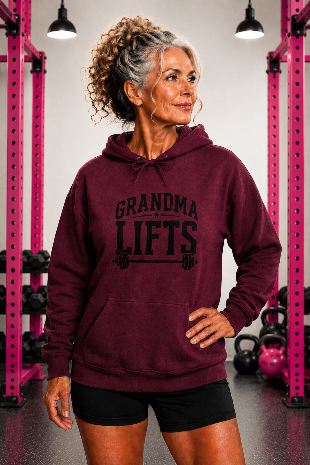 Grandma Lifts - Unisex Heavy Blend™ Hooded Sweatshirt - Black Logo