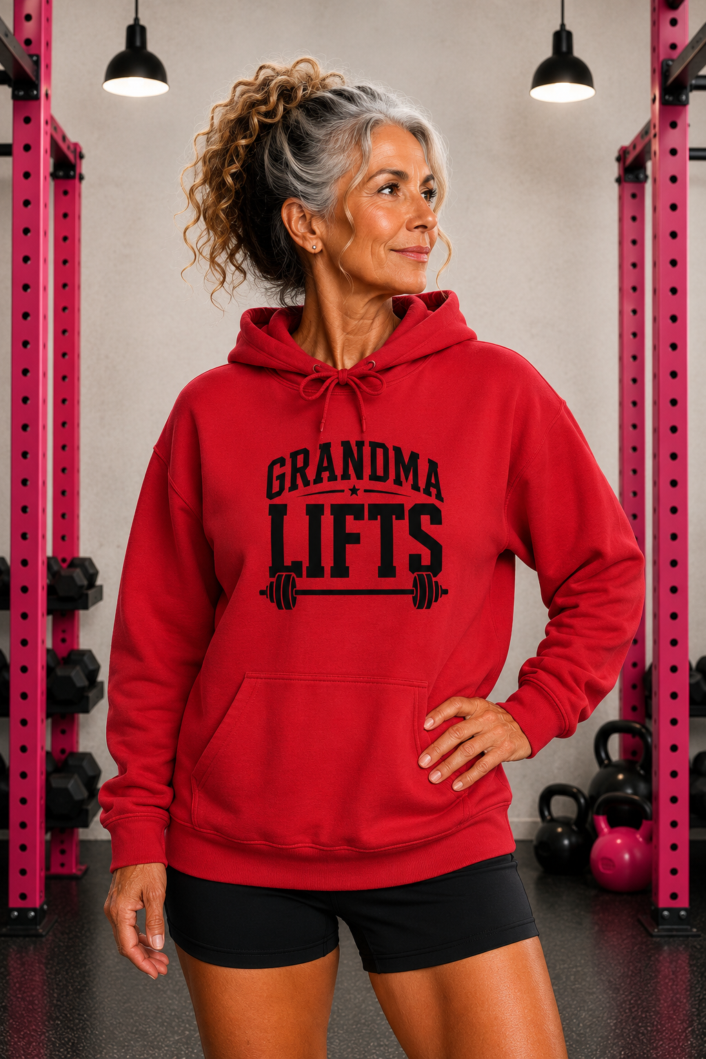 Grandma Lifts - Unisex Heavy Blend™ Hooded Sweatshirt - Black Logo