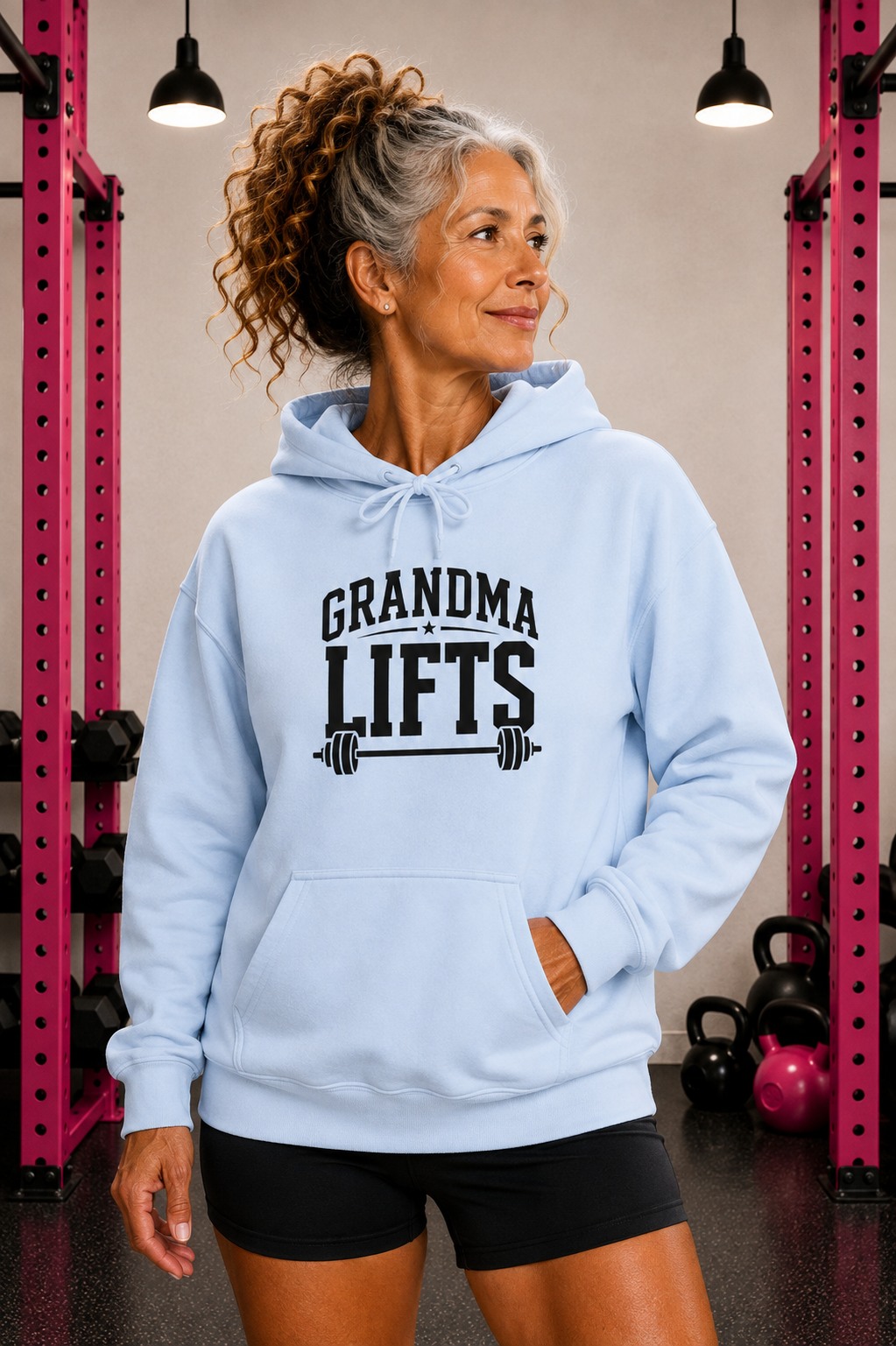 Grandma Lifts - Unisex Heavy Blend™ Hooded Sweatshirt - Black Logo
