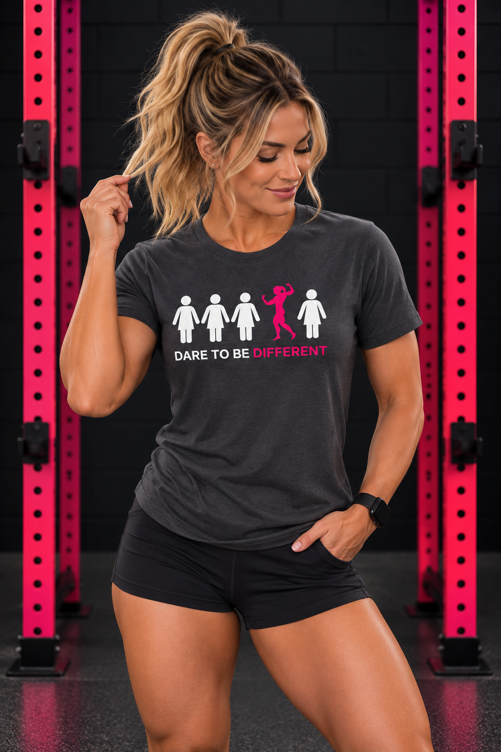 Dare To Be Different - Flex - Unisex Softstyle T-Shirt - Logo Front - Plain Back