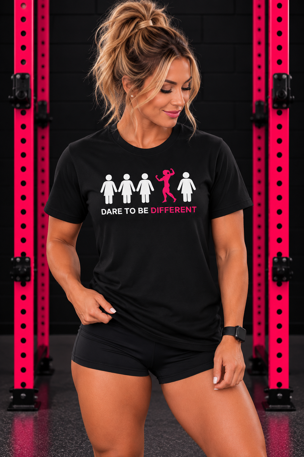 Dare To Be Different - Flex - Unisex Softstyle T-Shirt - Logo Front - Plain Back