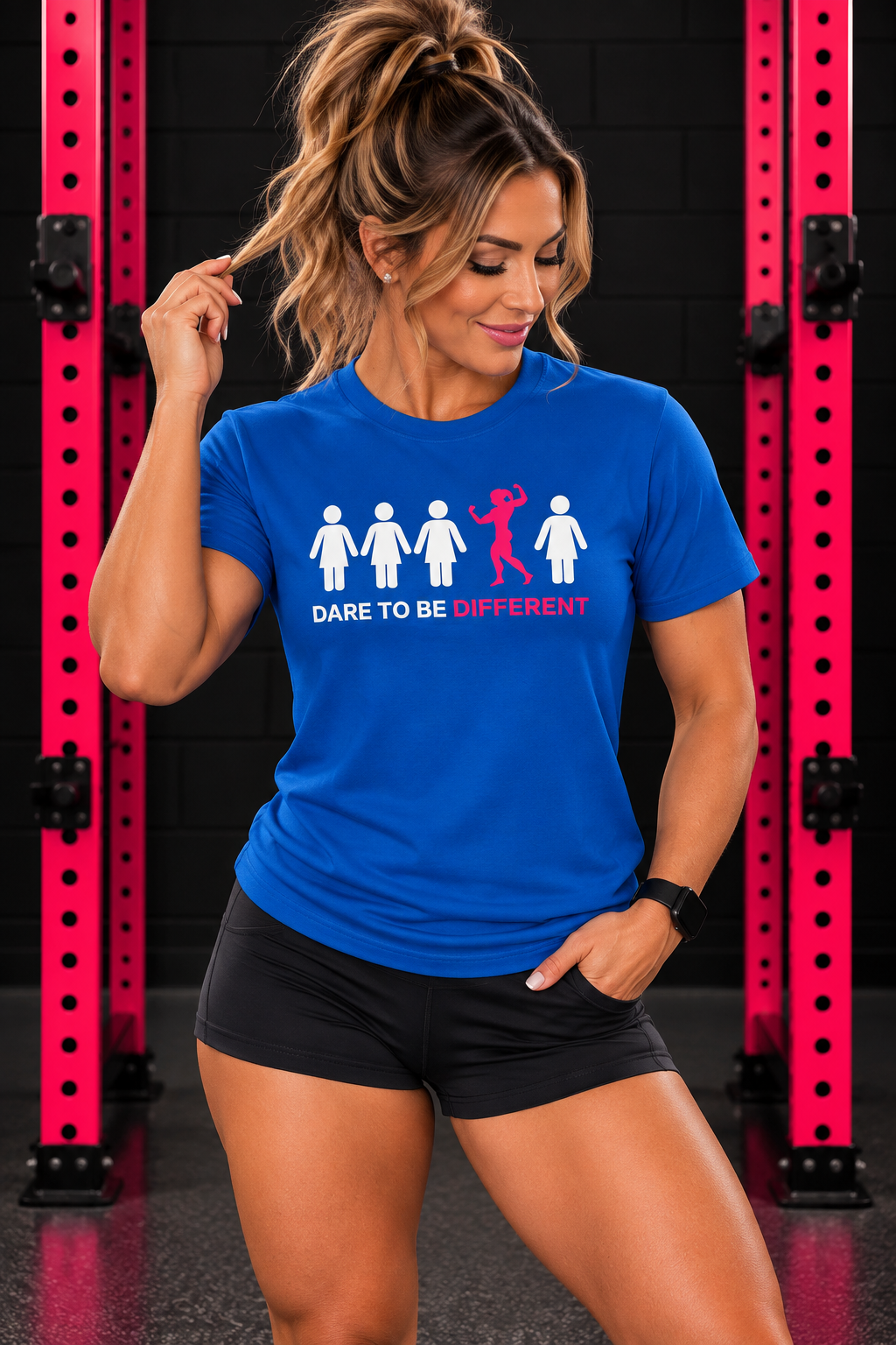 Dare To Be Different - Flex - Unisex Softstyle T-Shirt - Logo Front - Plain Back