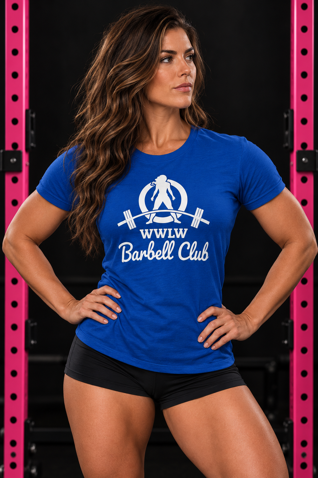 WWLW Barbell Club - Women's Softstyle Tee - White Logo