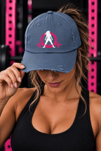 Unisex Distressed Cap - Classic Color Distressed Logo