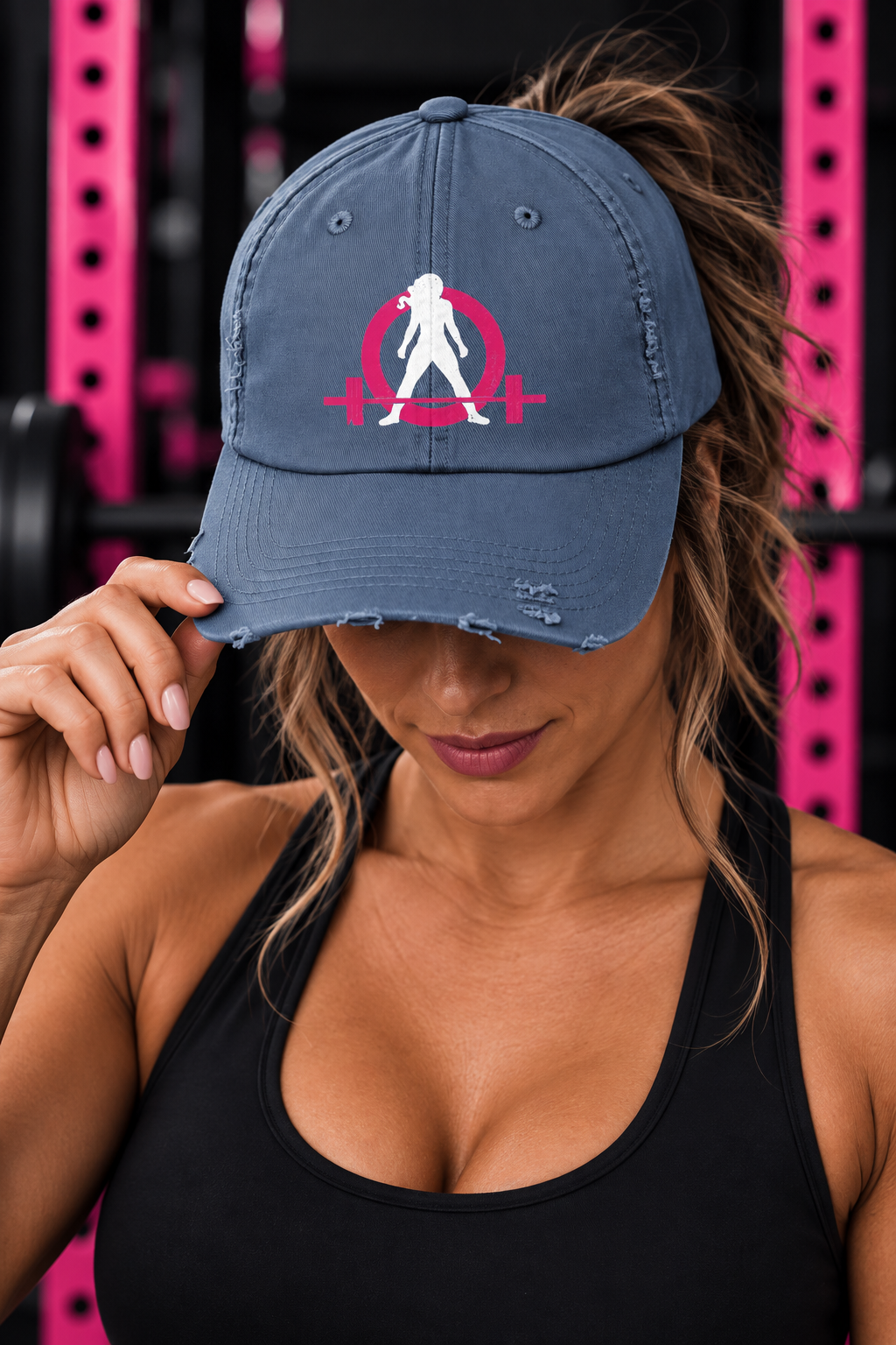 Unisex Distressed Cap - Classic Color Distressed Logo