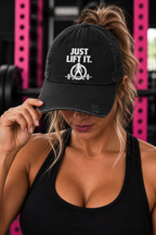 Just Lift It - Unisex Distressed Cap