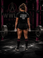 I Could Deadlift You – Women’s Softstyle Tee | WWLW Front, Statement Back