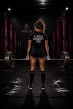 I Could Deadlift You – Women’s Softstyle Tee | WWLW Front, Statement Back